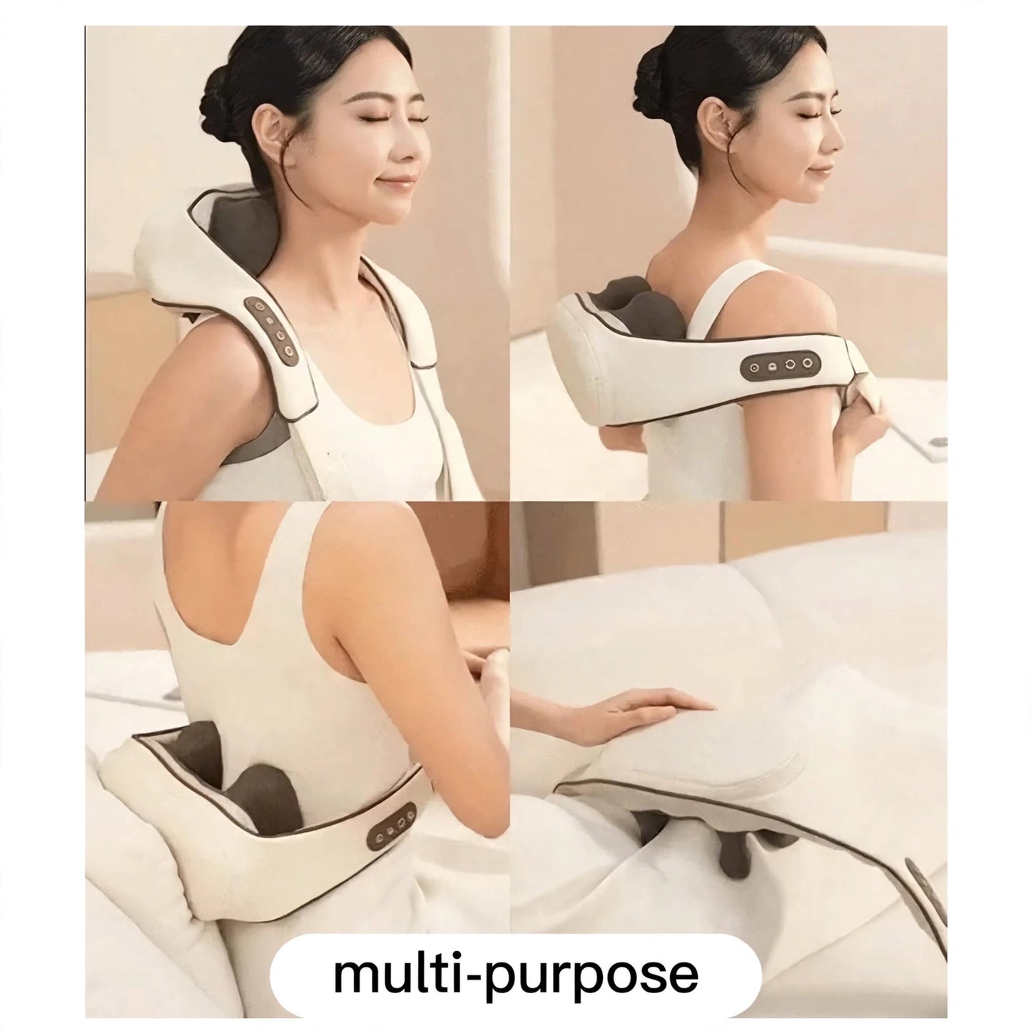 CloudCure™ BIONECK - Bionic Neck & Shoulder Massager With Heat | 4D Kneading + USB-C Charging