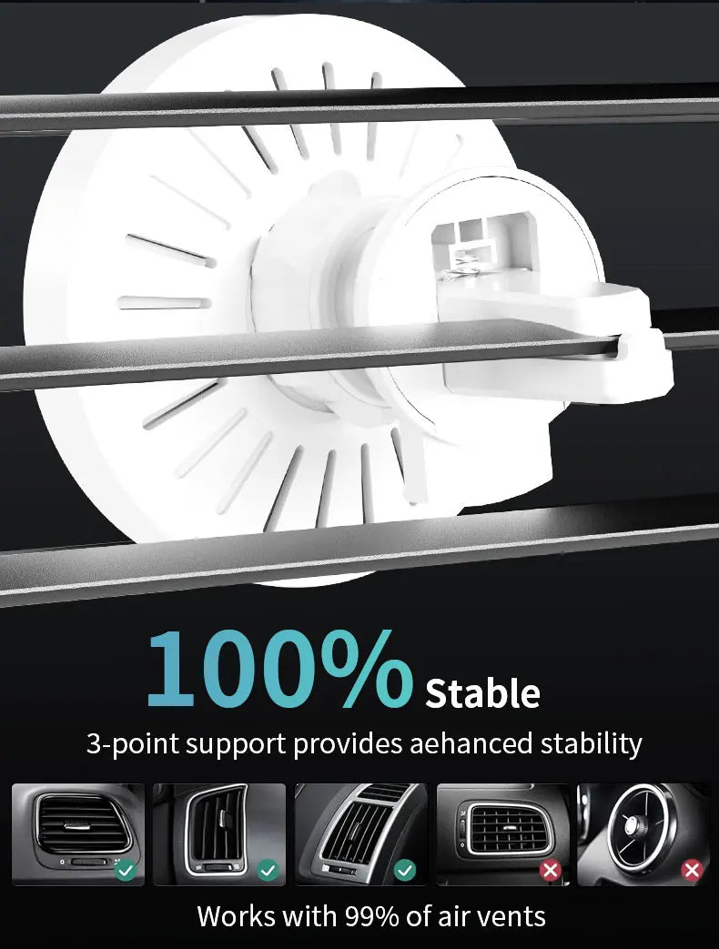 MagSafe Wireless Car Charger Air Vent & Phone Mount