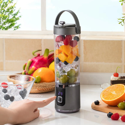 Portable Electric Juicing Cup, Mini Wireless Fruit Blender, USB Rechargeable