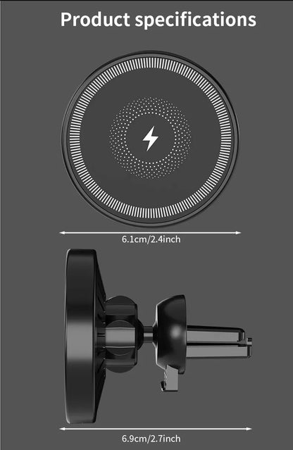 MagSafe Wireless Car Charger Air Vent & Phone Mount