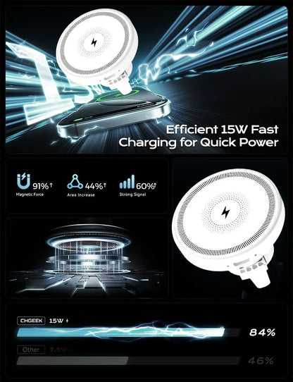 MagSafe Wireless Car Charger Air Vent & Phone Mount