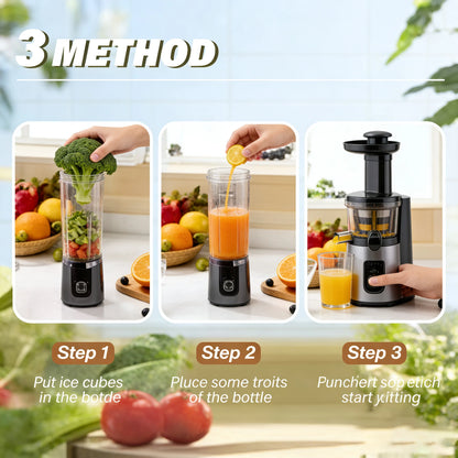 Portable Electric Juicing Cup, Mini Wireless Fruit Blender, USB Rechargeable